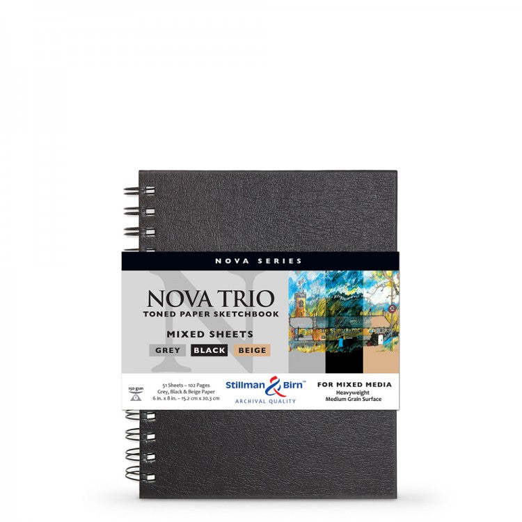 Stillman & Birn Nova Grey Spiral Sketch Book 150gsm