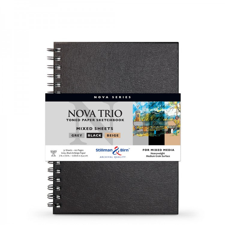 Stillman & Birn Nova Grey Spiral Sketch Book 150gsm