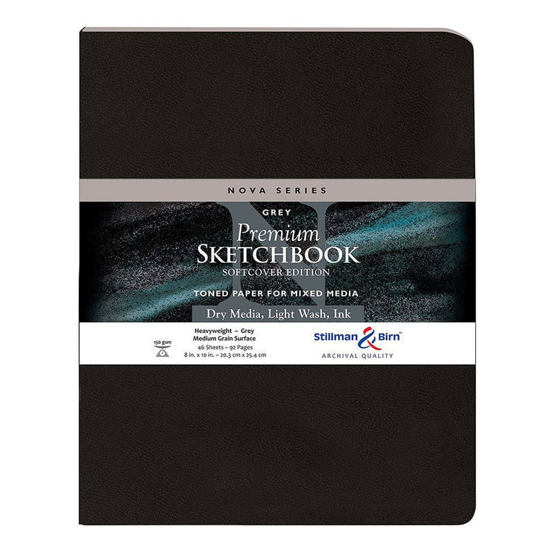 Stillman & Birn Nova Grey Soft Cover Sketch Book 150gsm