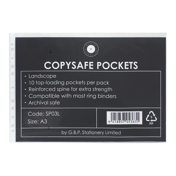 OSC Copysafe Pockets A3 Landscape - Pack of 10