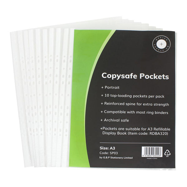 OSC Copysafe Pockets A3 - Pack of 10