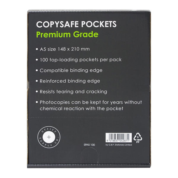 OSC Copysafe Pockets Premium A5 - Pack of 100