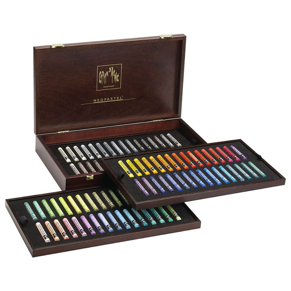 Caran D'ache Neopastel Wooden Box Of 96