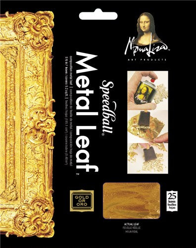 Speedball Mona Lisa Metal Leaf Gold Composition 25 Sheet