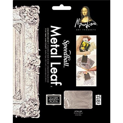Mona Lisa Metal Leaf Silver Aluminium 25 Leaves