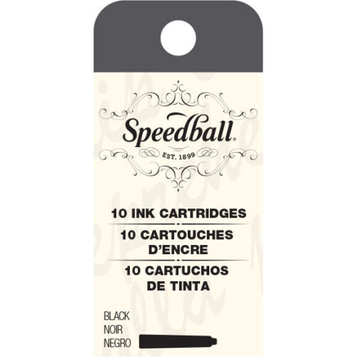 Speedball Fountain Pen Ink Black Pack Of 10