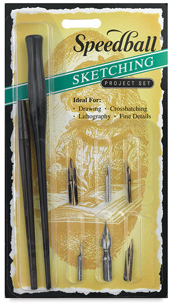 Speedball Sketching Pen Project Set Includes 6 Nibs