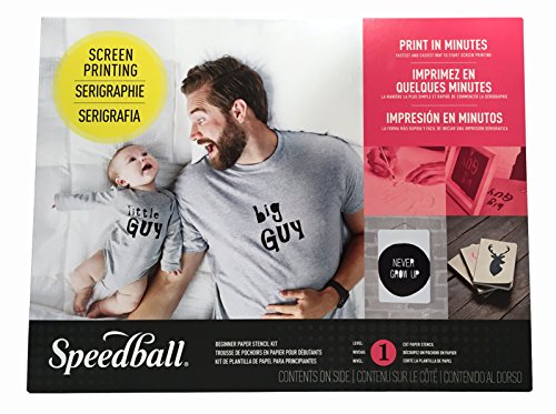 Speedball Screen Printing Beginners Paper Printmaking Stencil Kit