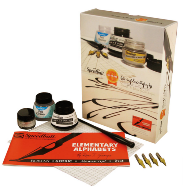 Speedball Super Value Lettering And Calligraphy Kit