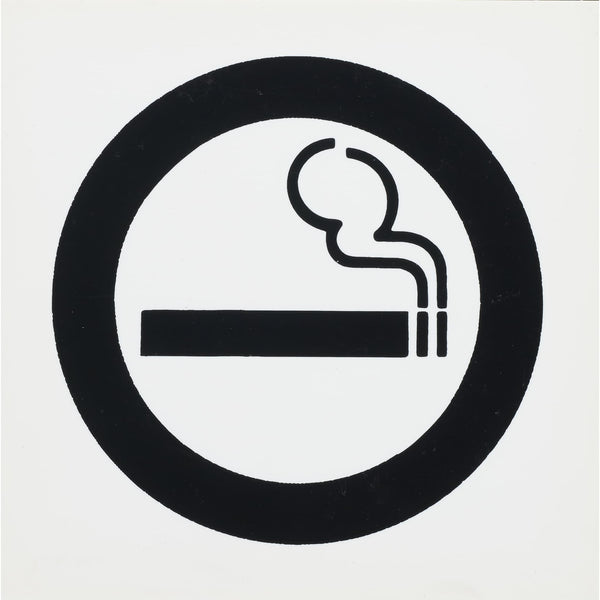 plastic sign smoking (symbol) 135x135mm