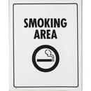 self adhesive sign smoking area 290x230mm