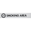 self adhesive sign smoking area 55x330mm