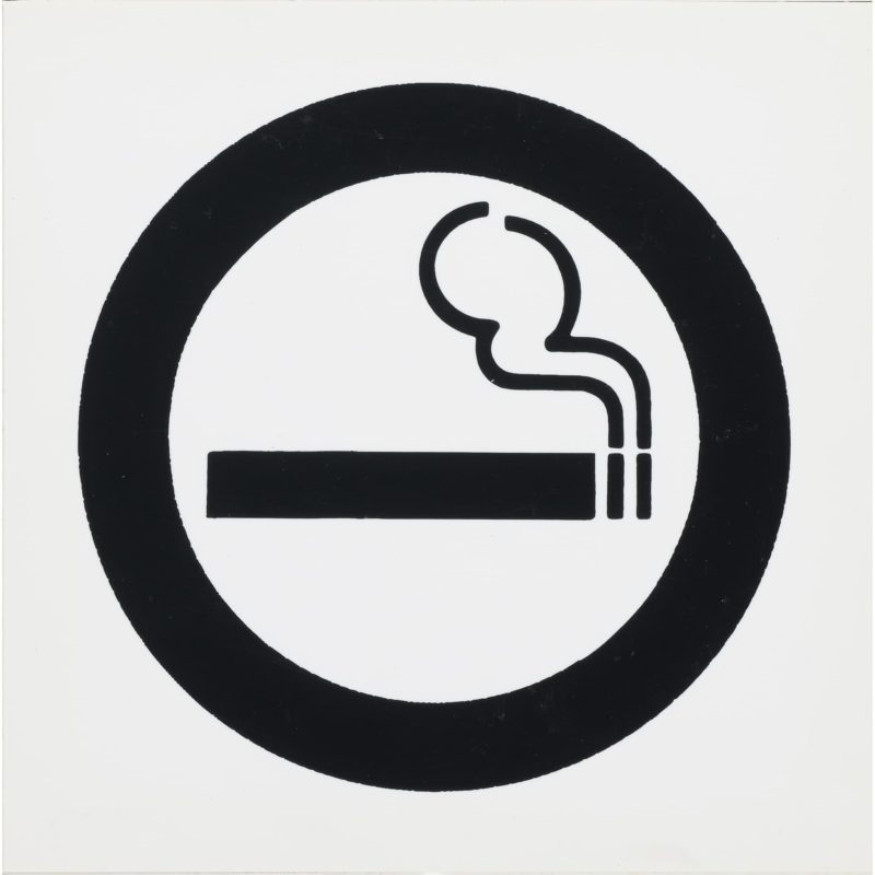self adhesive sign smoking (symbol) 135x135mm