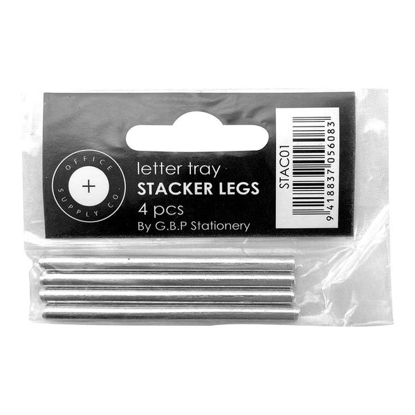 OSC Letter Tray Stackers Metal - Pack of 4