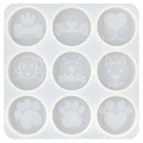 Ribtex UV Resin Mould Round Dog Tags