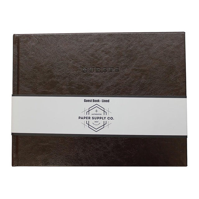 OSC Vintage Guest Book Brown