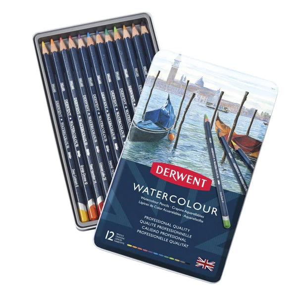 Derwent Watercolour Pencil Tins#Pack SIze_PACK OF 12