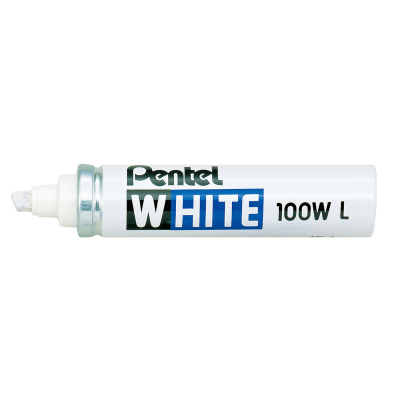 pentel permanent marker chisel 5.0-7.0mm white