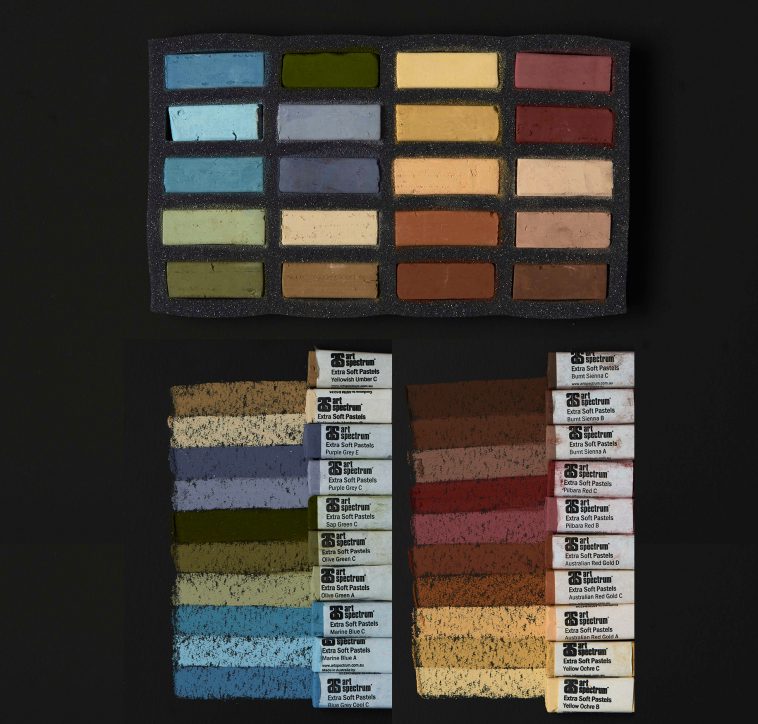 Art Spectrum Extra Soft Square Pastel Set Of 20 - Arid Landscape