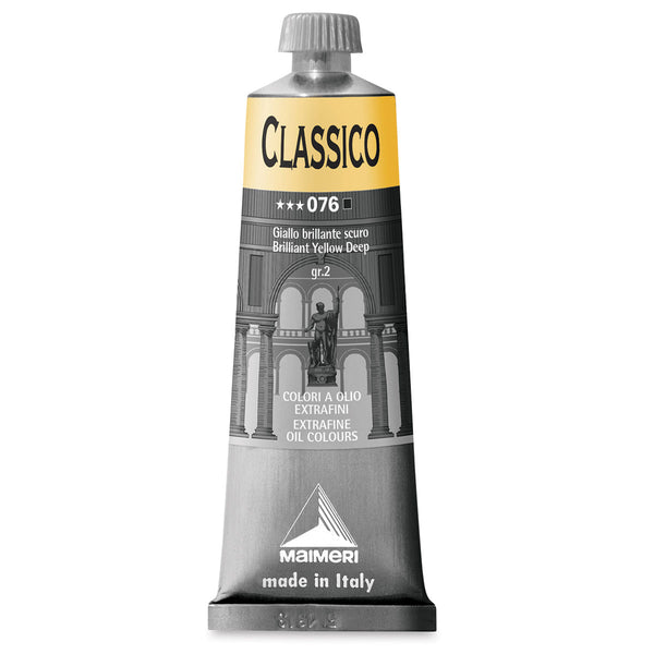 Maimeri Classico Oil Paint 60ml#colour_BRILLIANT YELLOW DEEP