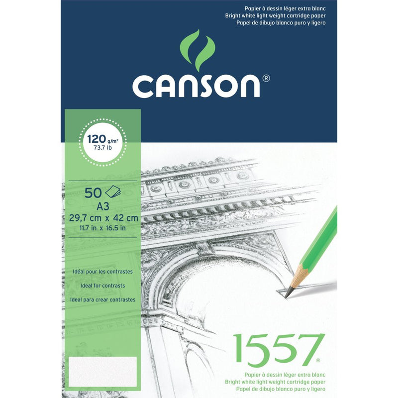Canson 1557 120gsm 50 Sheet Pads