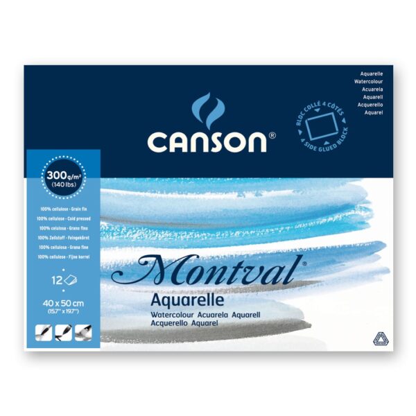 Canson Montval Cold Pressed 300gsm 12 Sheet Blocks