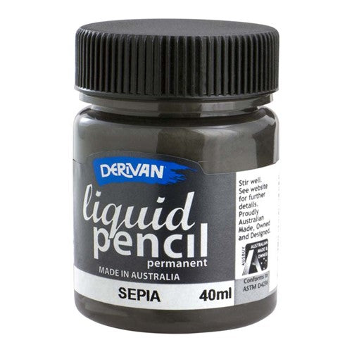 Derivan Liquid Pencil Paint 50ml Permanent