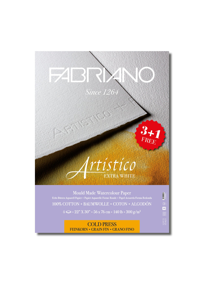 Fabriano Artistico 3+1 56x76cm 300gsm Extra White
