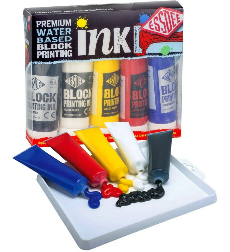 Essdee Block Printing Ink Primary Set