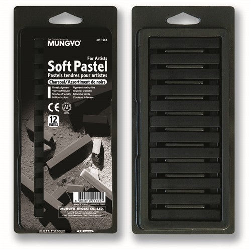 Mungyo Charcoal Art Pastels Blister Set Of 12