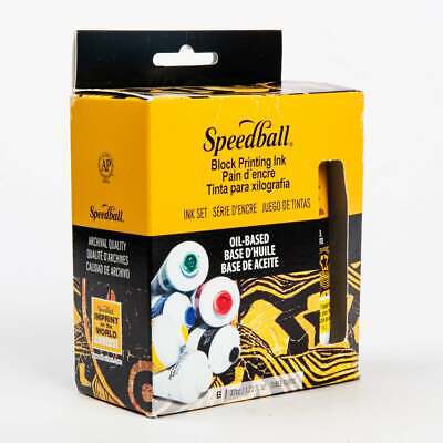 Speedball Oil Based Block Printing Starter Set Of 6
