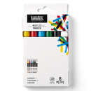 Liquitex 2-4mm Chisel Acrylic Markers Classics Set of 6